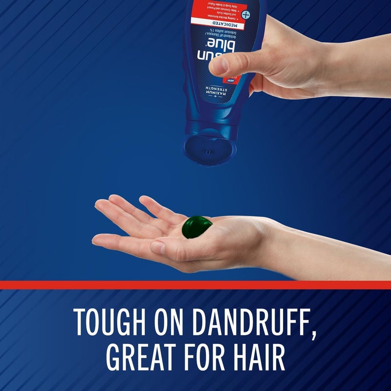 Selsun Blue Medicated Maximum Strength Dandruff Shampoo, 11 Fl Oz, Pack of 1 - Image 4